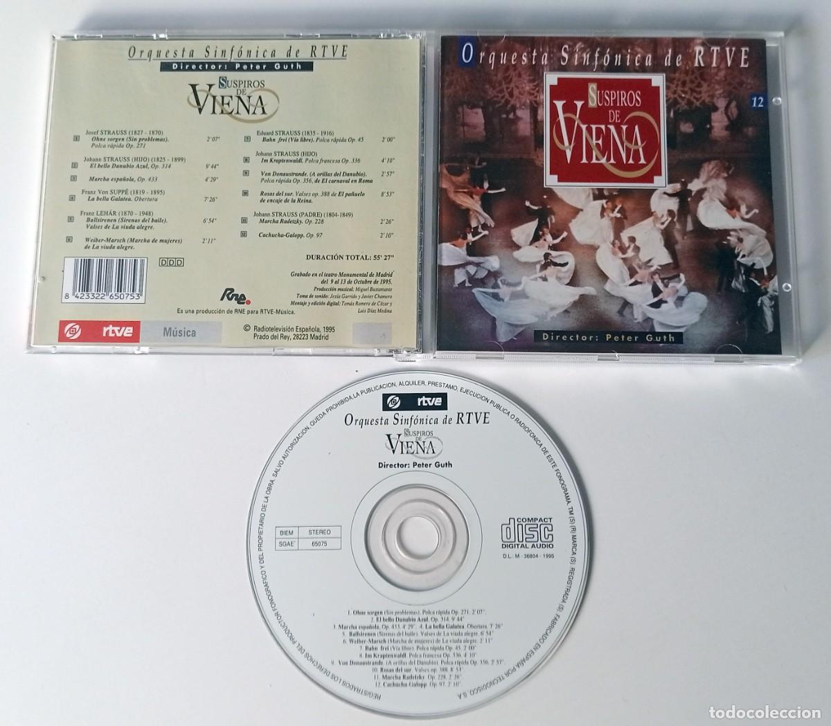 CDs de m&uacute;sica: CD SUSPIROS DE VIENA - ORQUESTA SINFONICA DE RTVE - Foto 2