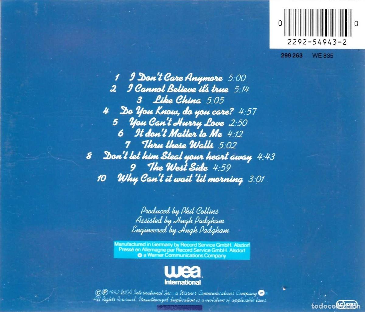 CDs de m&uacute;sica: PHIL COLLINS HELLO, I MUST BE GOING! (CD) - Foto 2