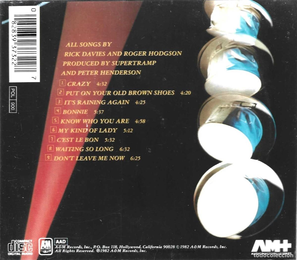 CDs de m&uacute;sica: SUPERTRAMP FAMOUS LAST WORDS (CD) - Foto 2