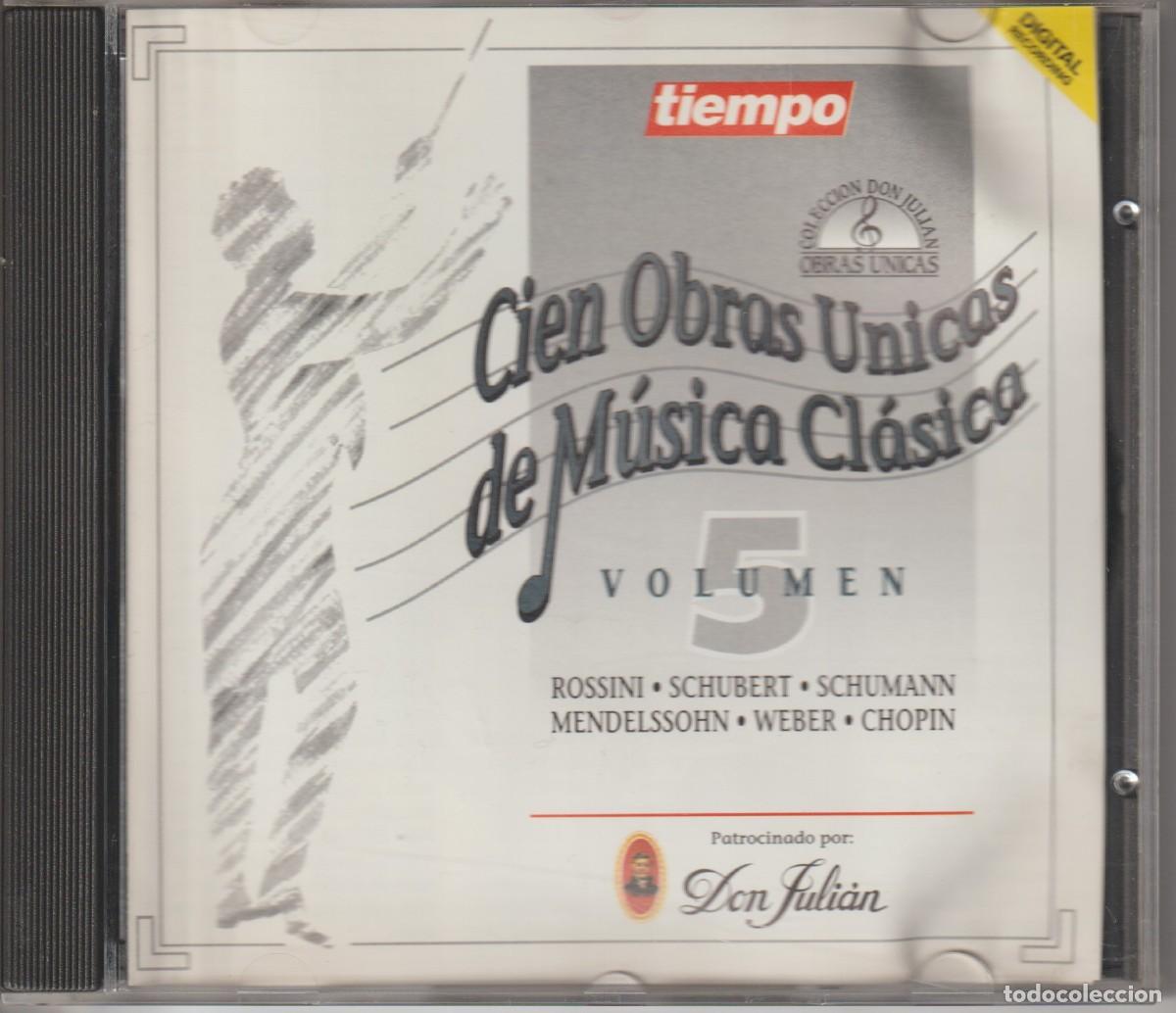 Music CDs: CD TIEMPO CIEN OBRAS UNICAS DE MUSICA CLASICA VOLUMEN 5