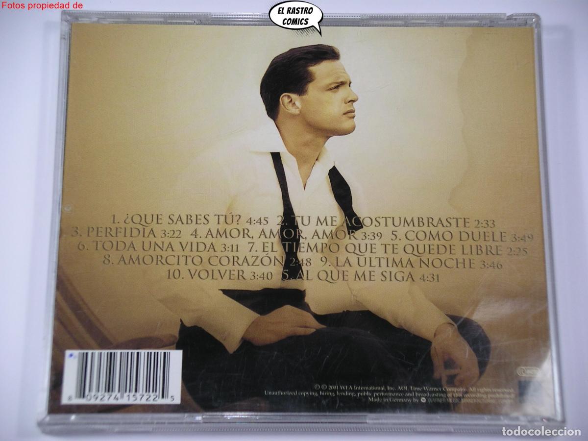 CDs de m&uacute;sica: Luis Miguel, Mis Romances, CD Wea 2001 - Foto 2