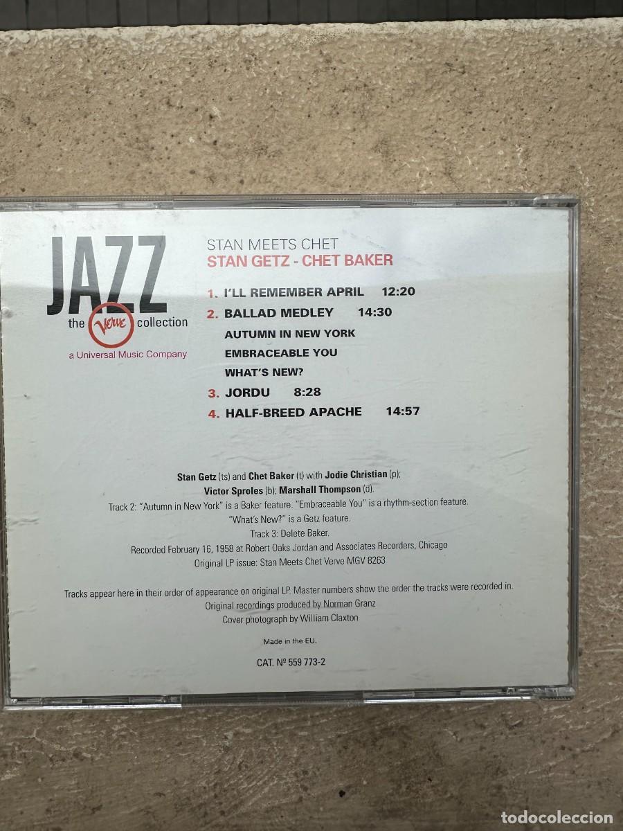 CDs de m&uacute;sica: Stan Getz & Chet Baker - Stan Meets Chet - Foto 2
