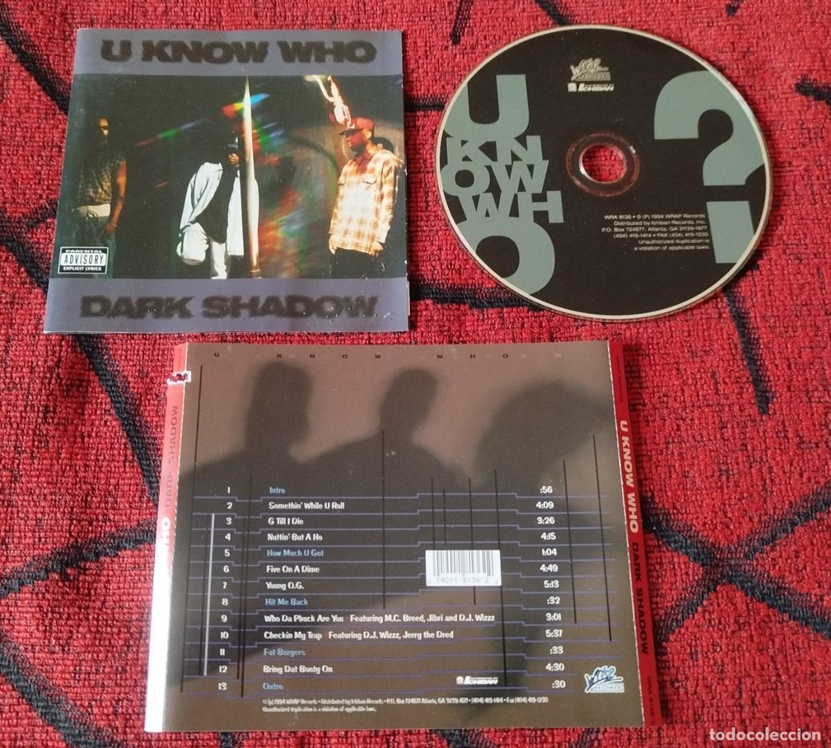 CDs de m&uacute;sica: U KNOW WHO ** Dark Shadow ** 1994 USA CD - Foto 1