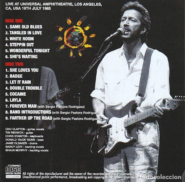 CDs de m&uacute;sica: 2 CDs - Eric CLAPTON - Live Los Angeles 1985 - Foto 2