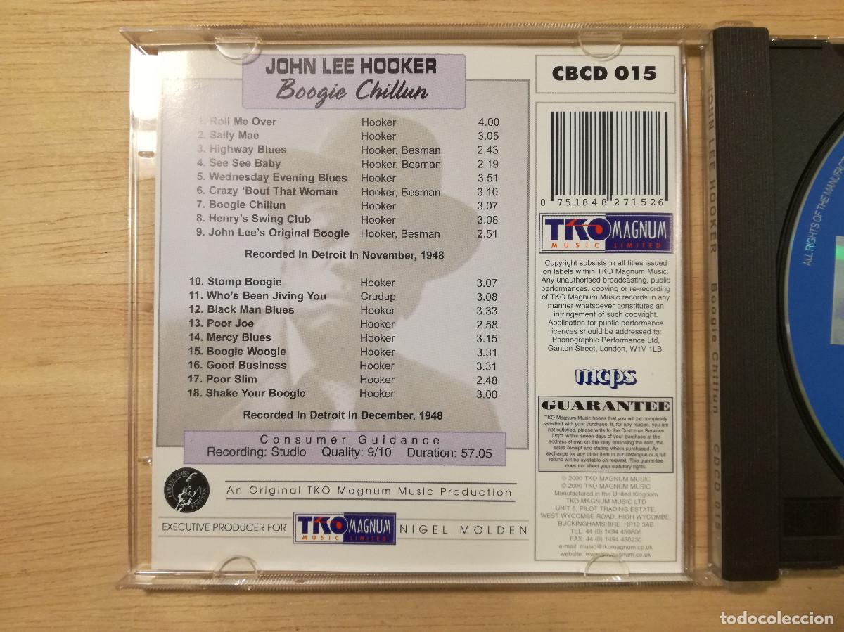 CDs de m&uacute;sica: JOHN LEE HOOKER - BOOGIE CHILLUN - PEDIDO MINIMO 7&euro; - Foto 2
