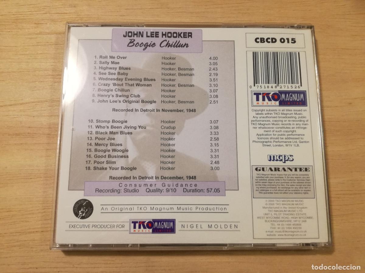 CDs de m&uacute;sica: JOHN LEE HOOKER - BOOGIE CHILLUN - PEDIDO MINIMO 7&euro; - Foto 4