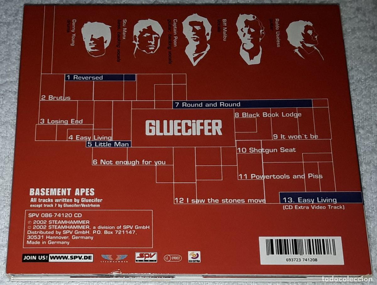 CDs de m&uacute;sica: CD - GLUECIFER - BASEMENT APES - EDICI&Oacute;N LIMITADA - Contiene PARCHE - Foto 3