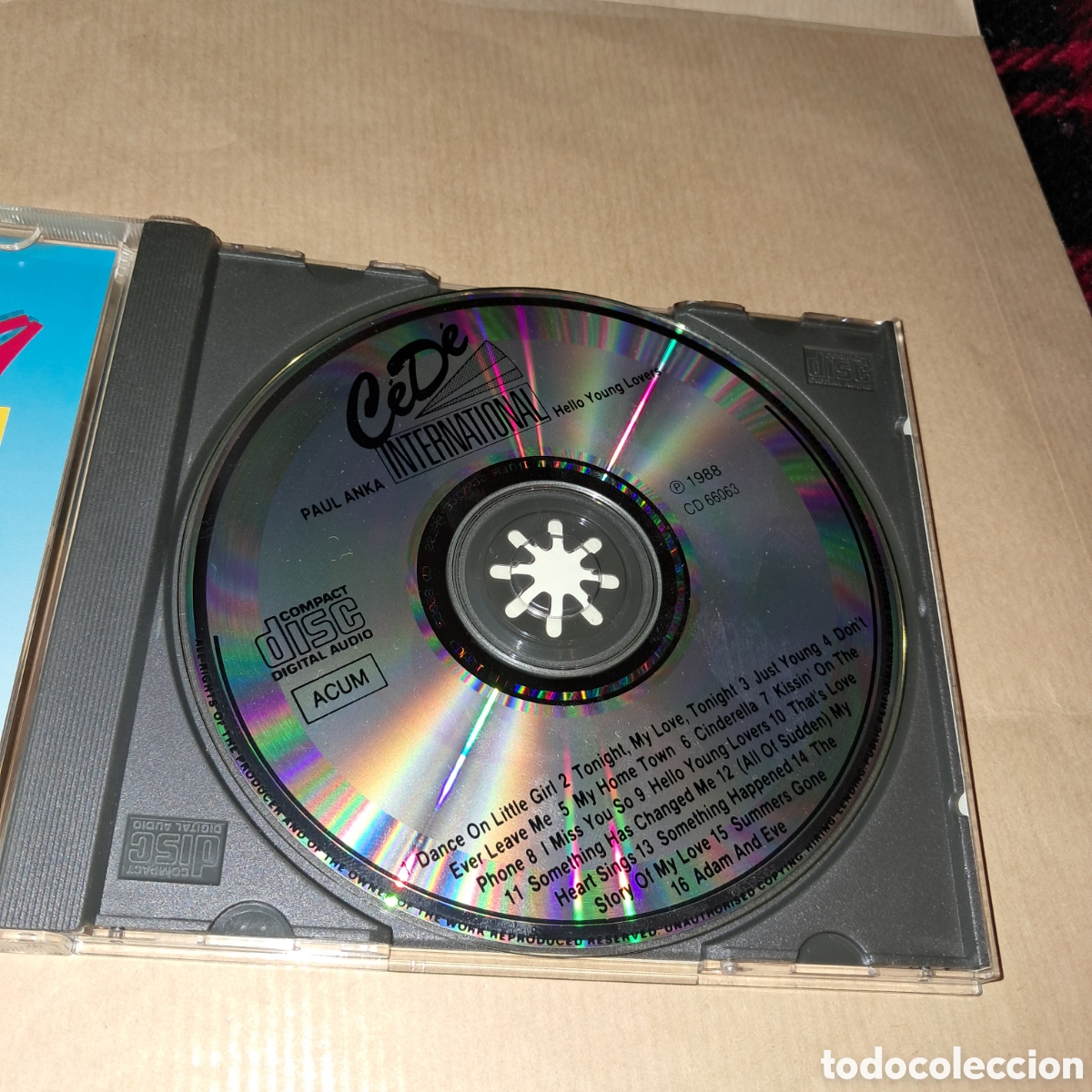 CDs de m&uacute;sica: Paul Anka, Hello young lovers, compact disc - Foto 2