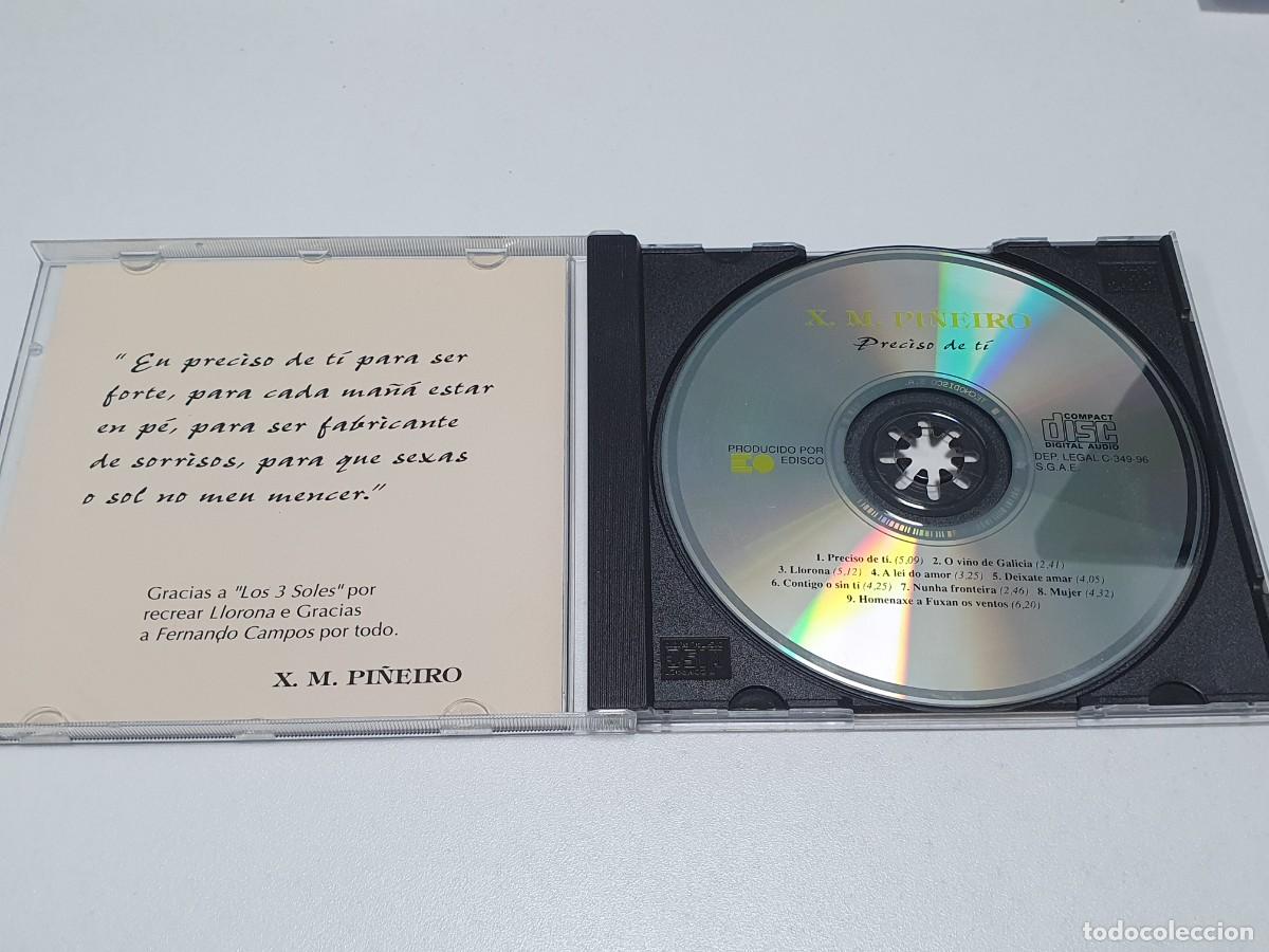 CDs de m&uacute;sica: CD X. M. Pi&ntilde;eiro&nbsp;&ndash;&nbsp;Preciso De Ti - 1996 - Foto 2