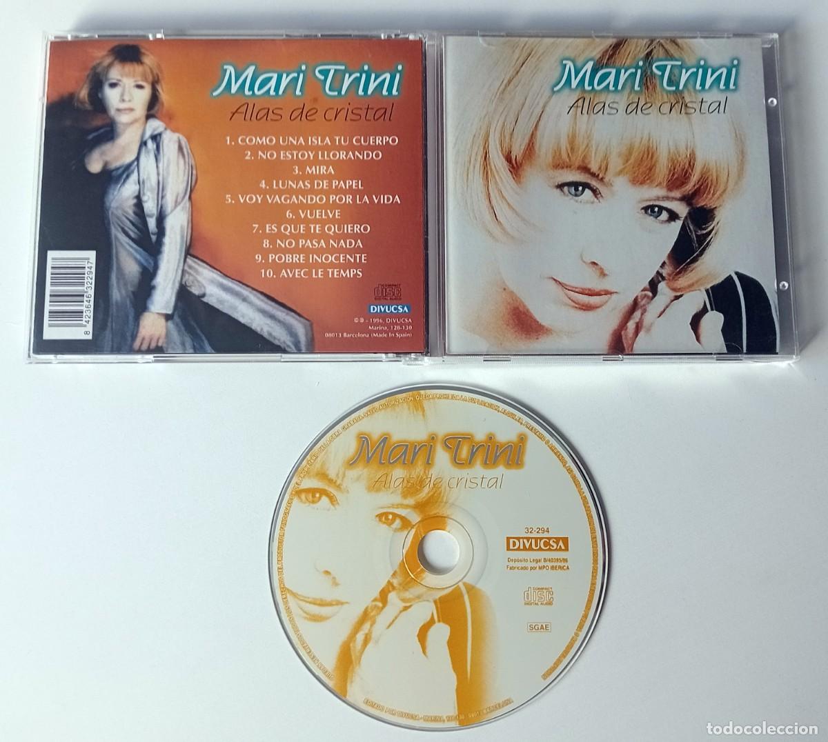 CDs de m&uacute;sica: CD MARI TRINI - ALAS DE CRISTAL - Foto 2