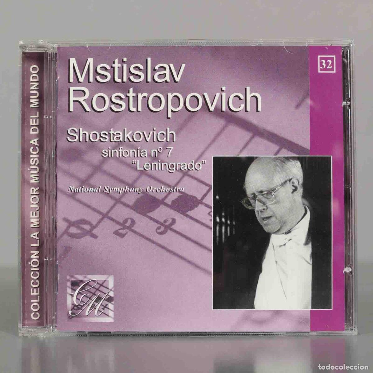 Music CDs: CD. Mstislav Rostropovich, Shostakovich, National Philharmonic Orchestra &ndash; Sinfon&iacute;a N&ordm; 7 Leningrado.