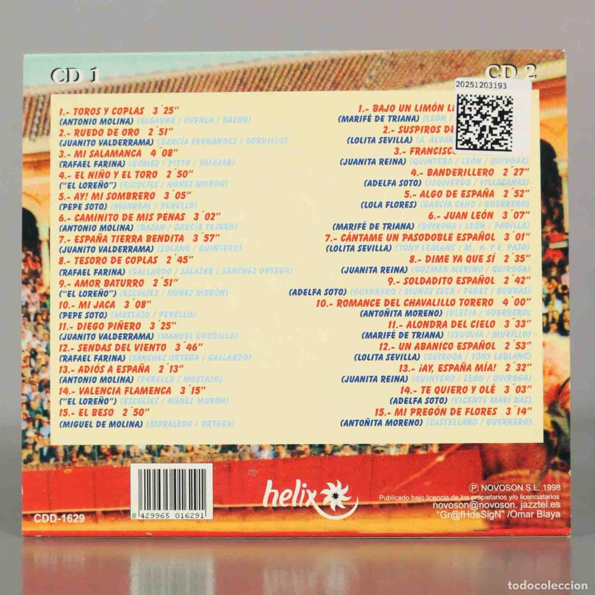CDs de m&uacute;sica: 2 CD. 30 PASODOBLES CANTADOS. - Foto 2