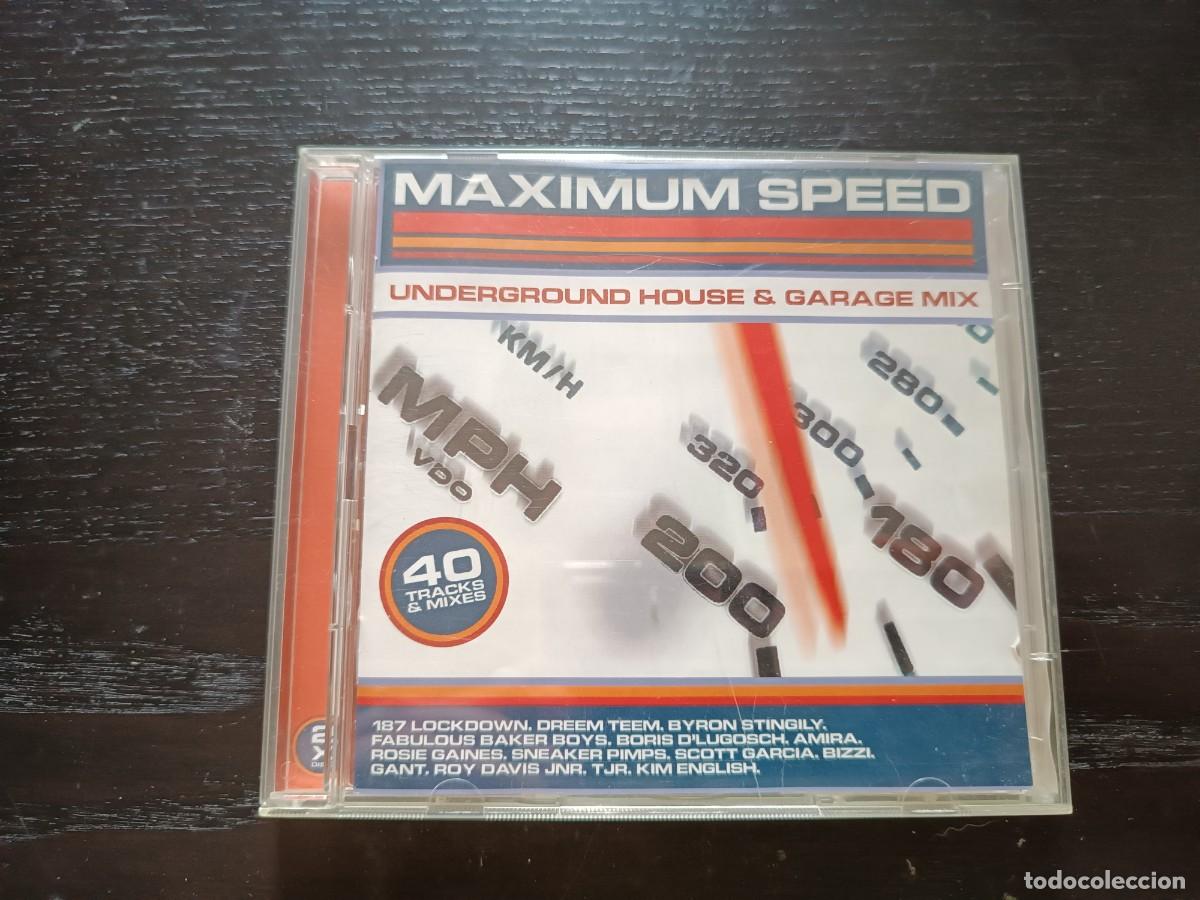CDs de m&uacute;sica: Maximum Speed. Underground House & garage Mix. 2 CDs - Foto 1