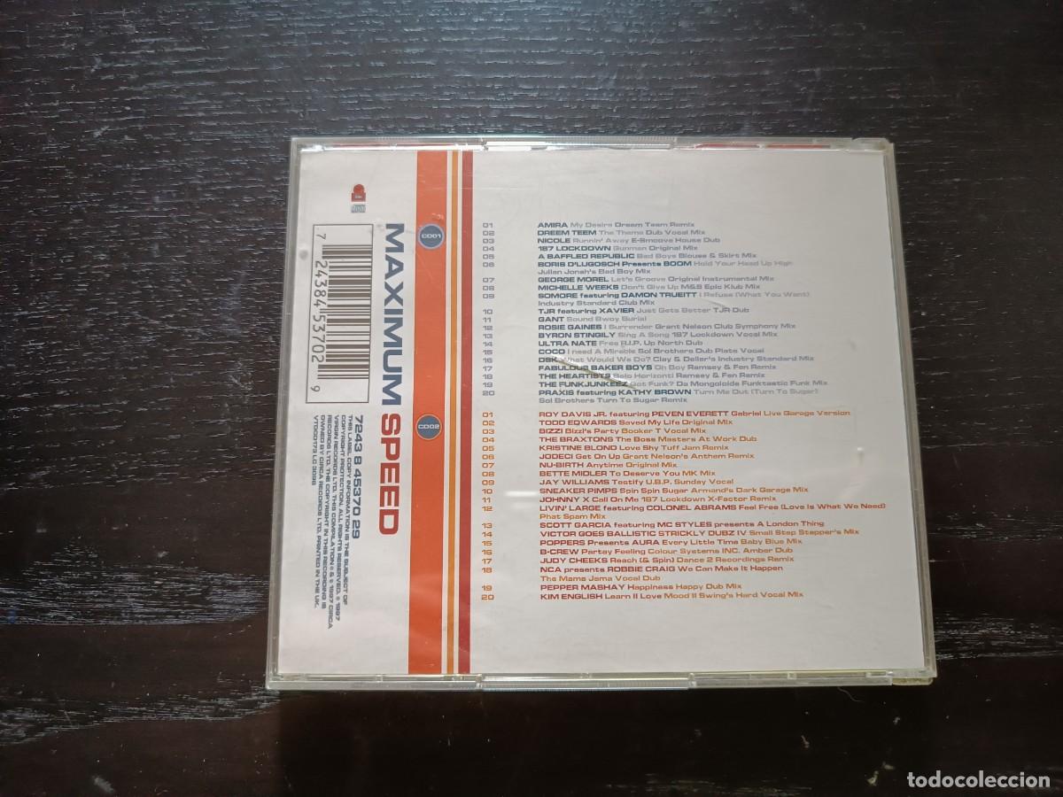 CDs de m&uacute;sica: Maximum Speed. Underground House & garage Mix. 2 CDs - Foto 2