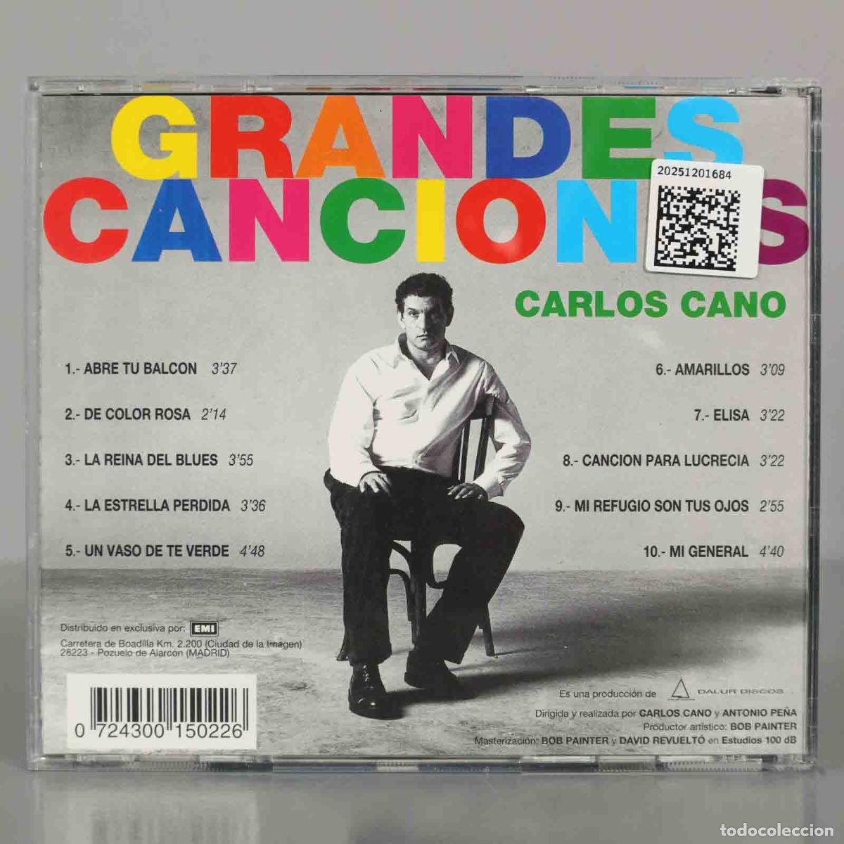 CDs de m&uacute;sica: CD. Carlos Cano &ndash; Grandes Canciones. - Foto 2