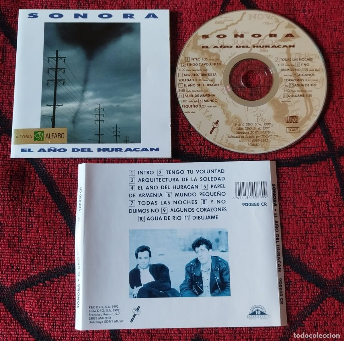 CDs de m&uacute;sica: SONORA ** El A&ntilde;o Del Hurac&aacute;n ** CD 1992 - Foto 1