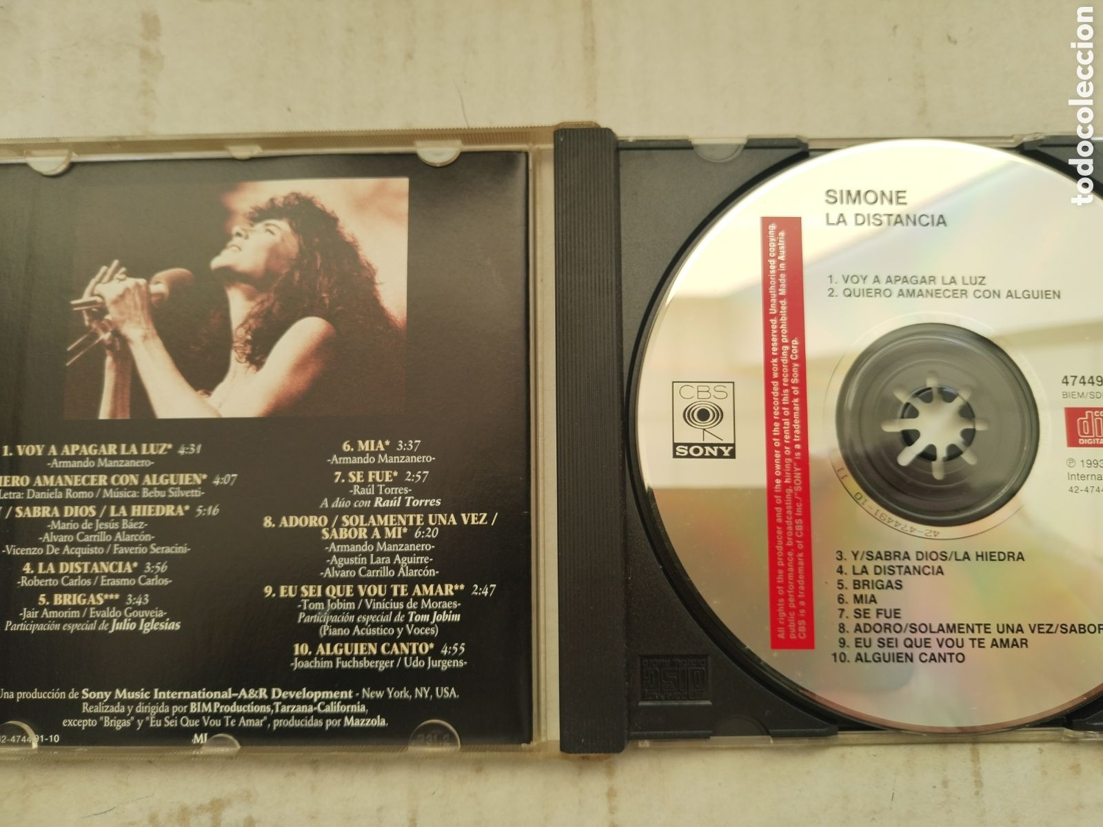 CDs de m&uacute;sica: CD SIMONE/LA DISTANCIA - Foto 2