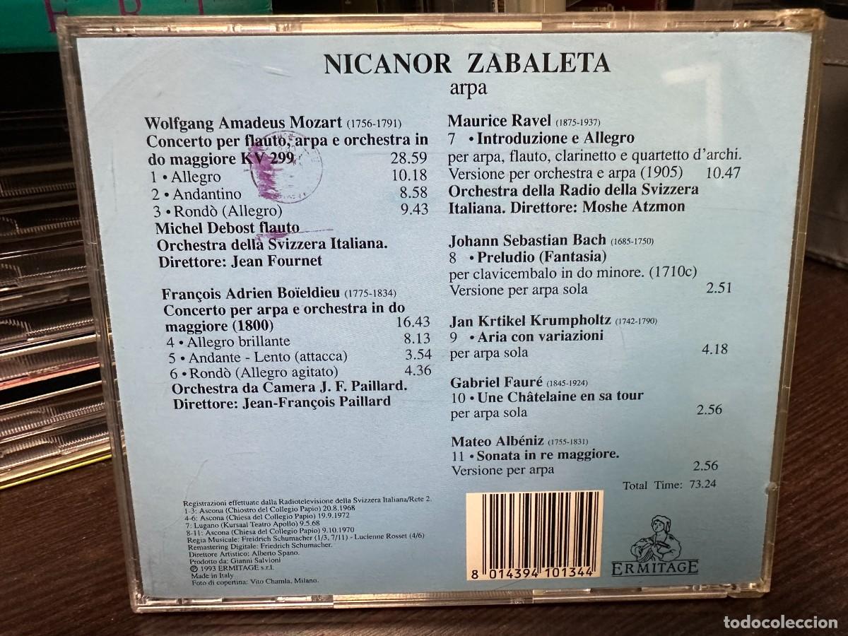 CDs de m&uacute;sica: Nicanor Zabaleta - Arpa (CD) - Foto 2
