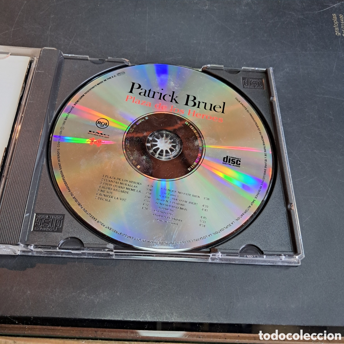 CDs de m&uacute;sica: Patrick Bruel, Plaza de los h&eacute;roes, Compact disc - Foto 2