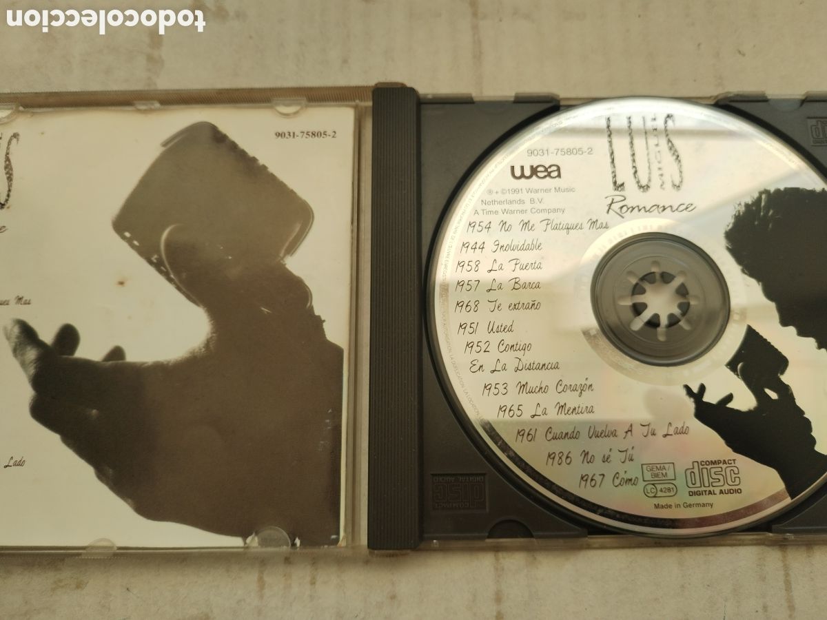 CDs de m&uacute;sica: CD LU&Iacute;S MIGUEL/ROMANCE - Foto 2