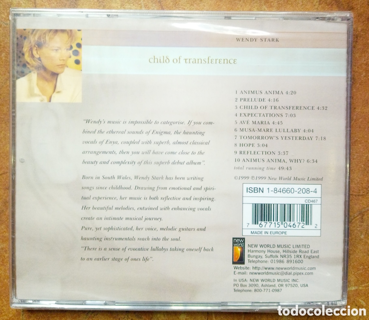 CDs de m&uacute;sica: CD Wendy Stark child of transference - Foto 2