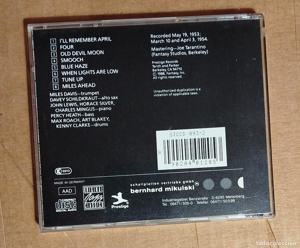 CDs de m&uacute;sica: MILES DAVIS - BLUE HAZE - 1953-54 - Foto 3