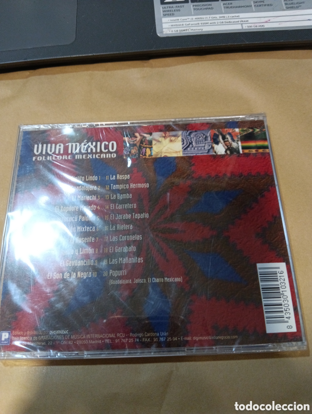 CDs de m&uacute;sica: Viva M&eacute;xico Folklore Mexicano CD Precintado - Foto 2