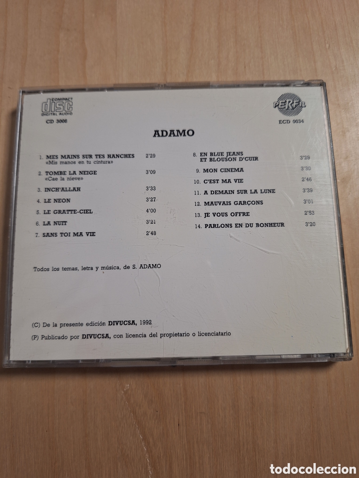 CDs de m&uacute;sica: SCD127 adamo CD MUSICA - Foto 2