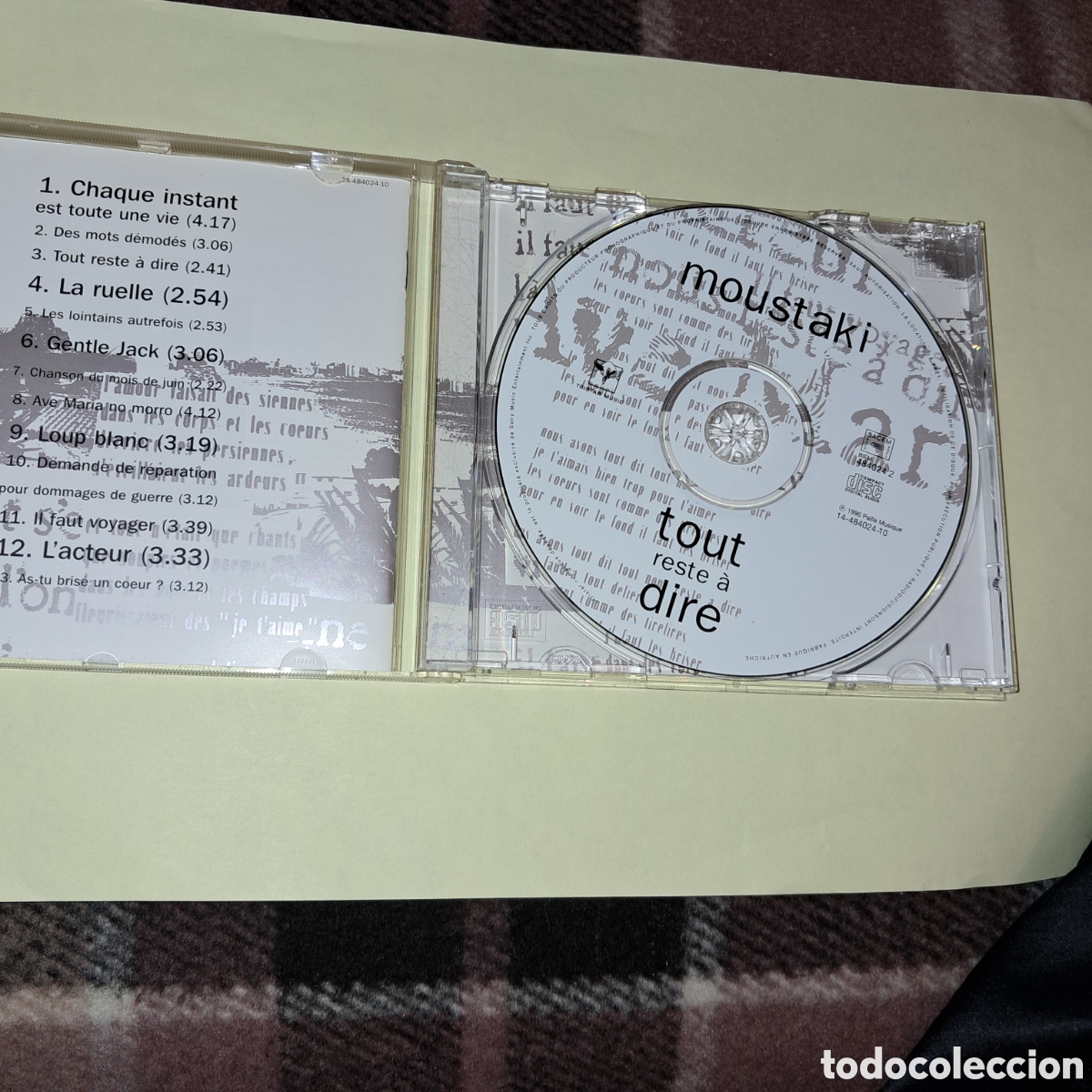 CDs de m&uacute;sica: MOUSTAKI, Tout reste a dire,Compact disc - Foto 2