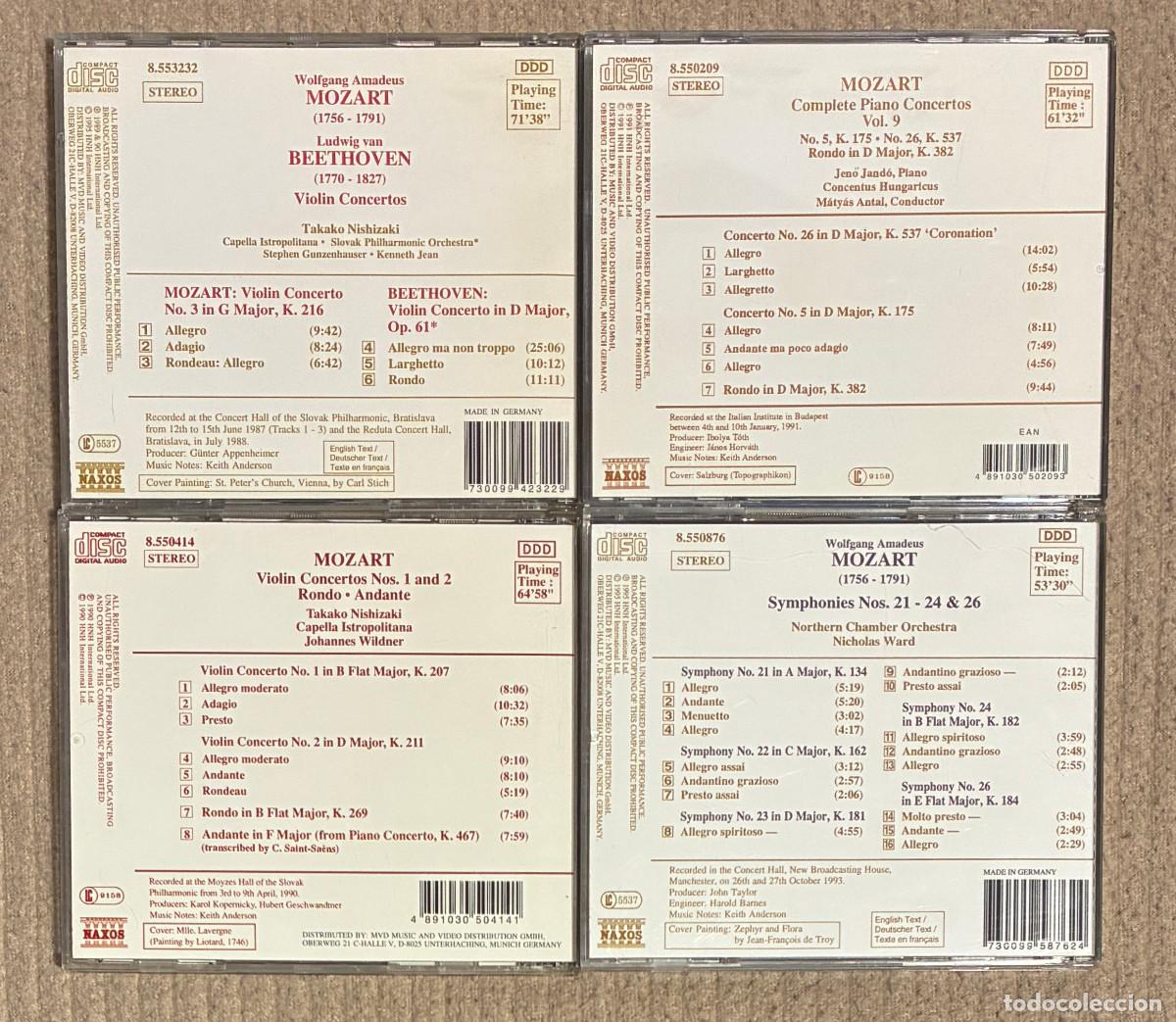 CDs de m&uacute;sica: 4 Cds. Mozart (1023CD) - Foto 2