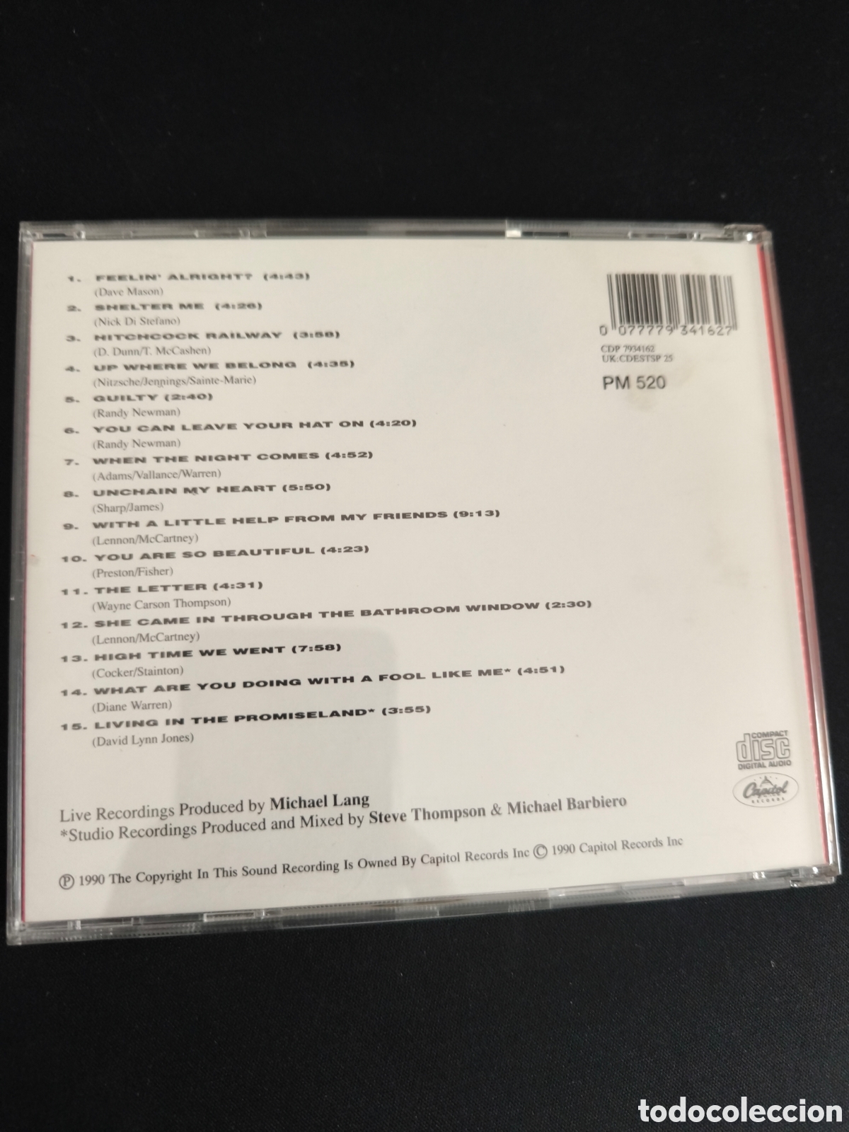 CDs de m&uacute;sica: CD Joe Cocker. Live. Como nuevo - Foto 2