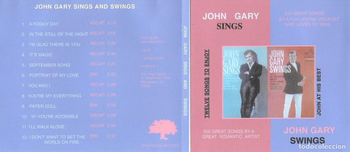 CDs de m&uacute;sica: JOHN GARY - JOHN GARY SINGS AND SWINGS - Foto 1