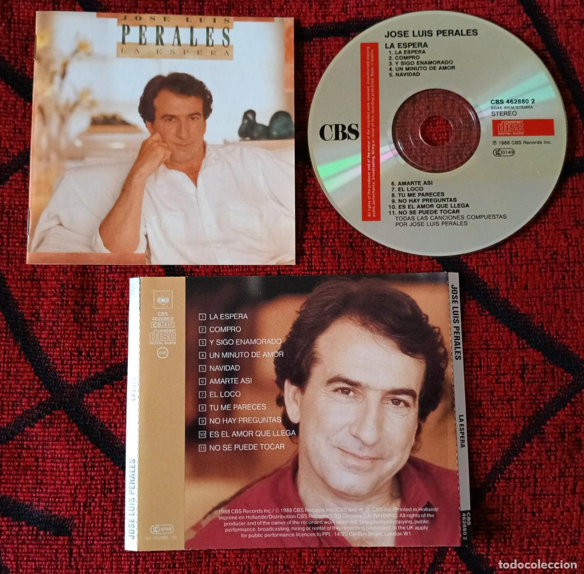 CDs de m&uacute;sica: JOSE LUIS PERALES ** La Espera ** CD 1988 - Foto 1