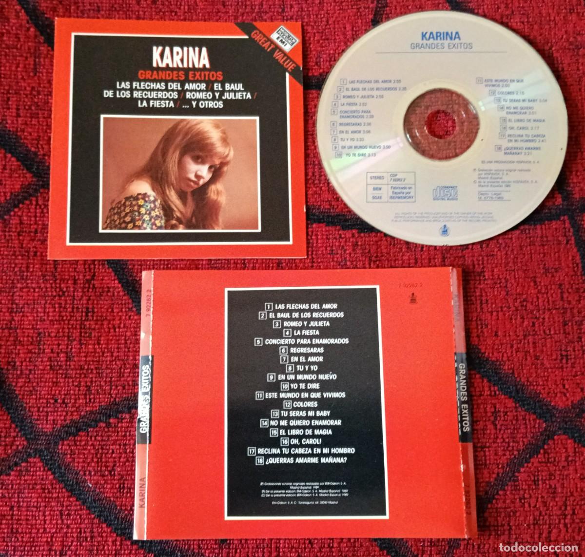 CDs de m&uacute;sica: KARINA ** Grandes Exitos ** CD 1989 - Foto 1