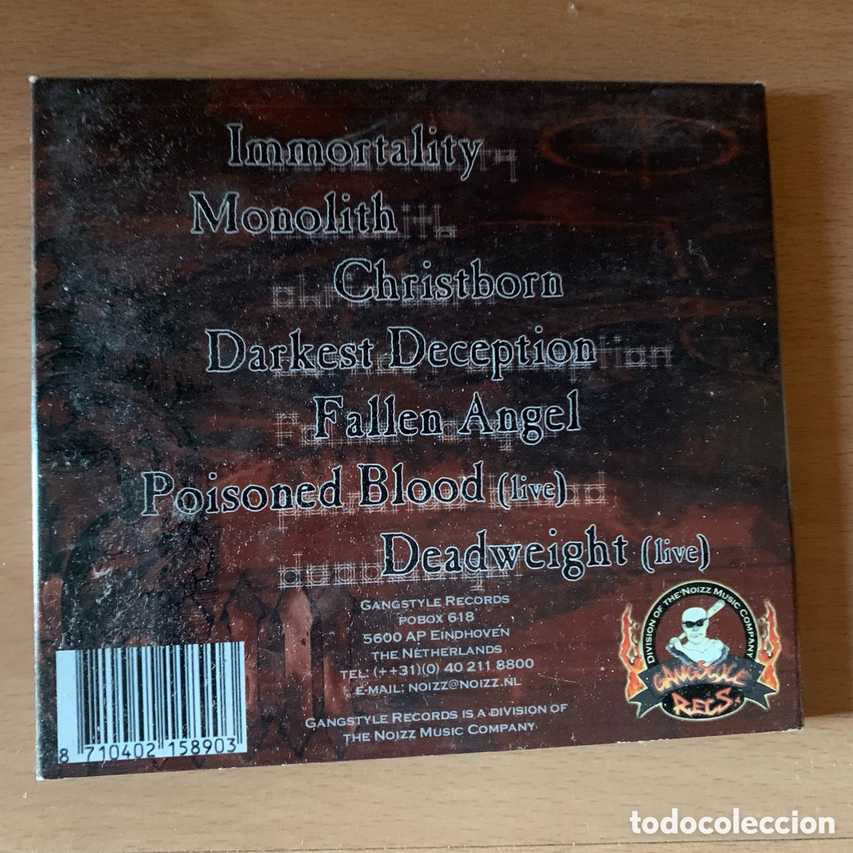 CDs de m&uacute;sica: Cd born from pain immortality del 2000 - Foto 3