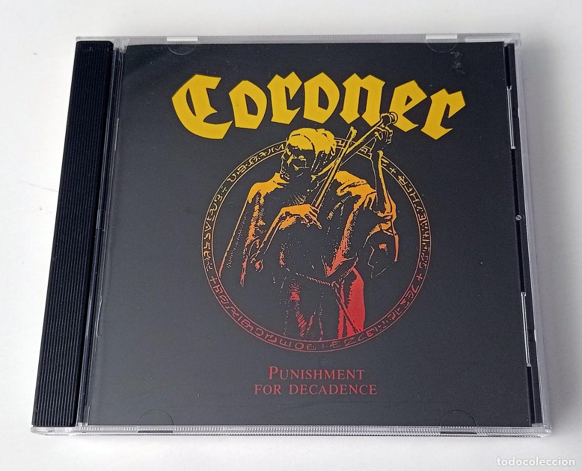 CDs de m&uacute;sica: CD CORONER - PUNISHMENT FOR DECADENCE - Foto 1