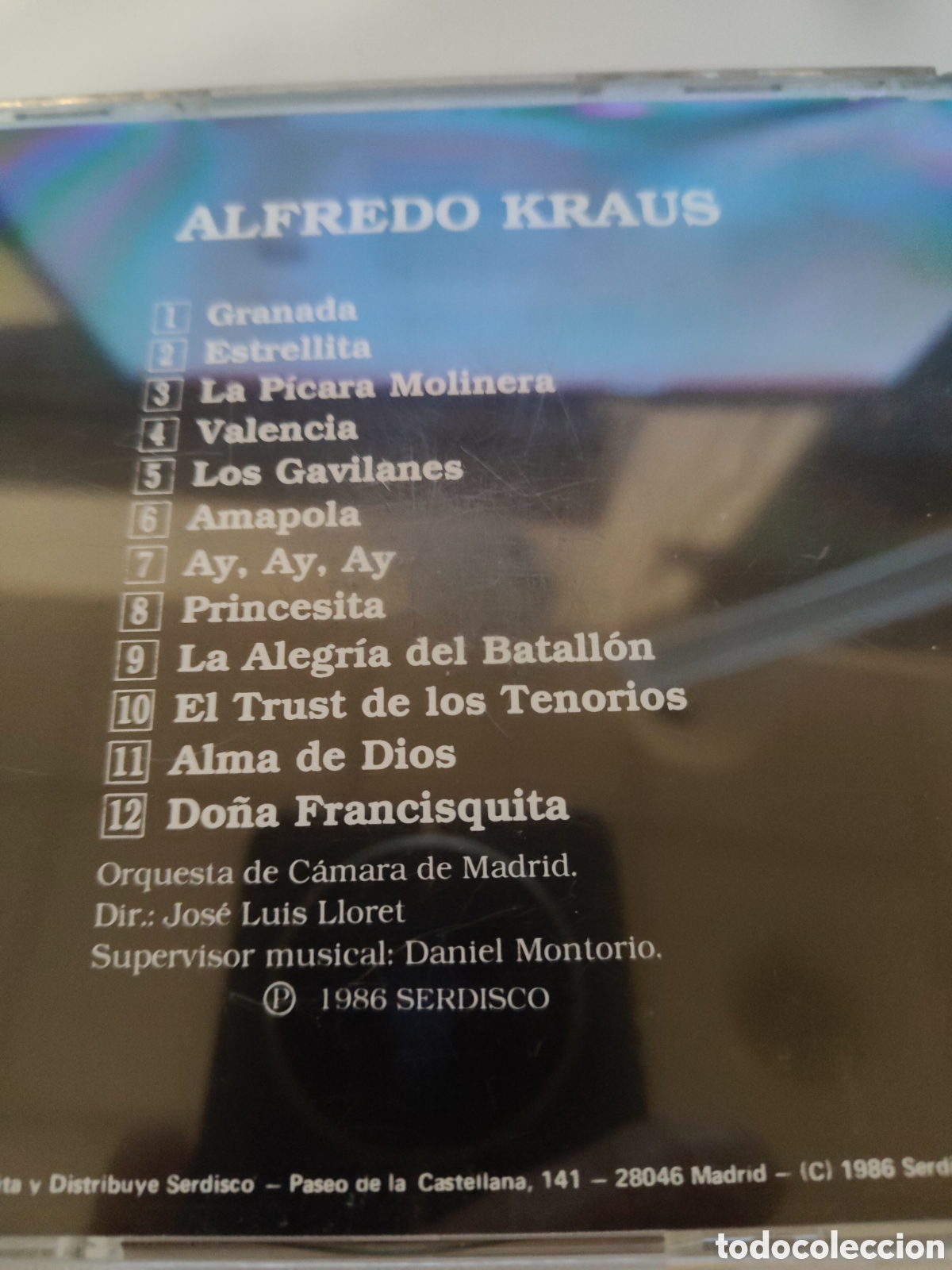 CDs de m&uacute;sica: cd - alfredo kraus - tdkcd22 - Foto 2