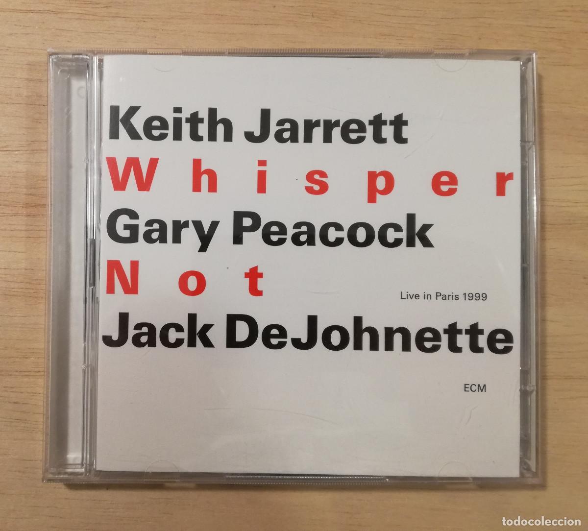 CDs de m&uacute;sica: KEITH JARRETT GARY PEACOCK JACK DEJOHNETTE - WHISPER NOT - ECM 2XCD - Foto 1