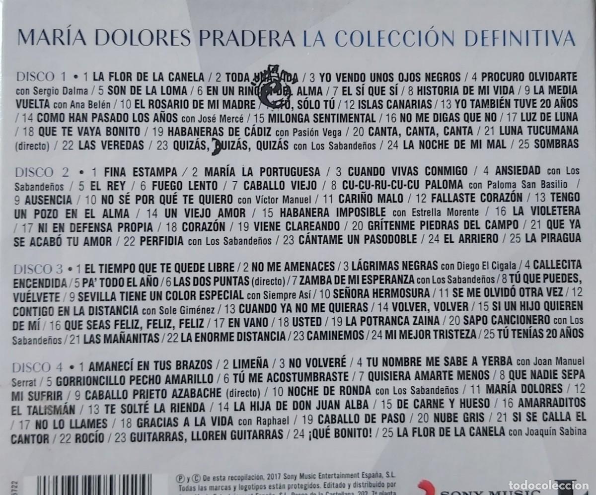 CDs de m&uacute;sica: MARIA DOLORERS PRADERA 2la colecci&oacute;n definitiva&rdquo; (BOX4CD) - Foto 2