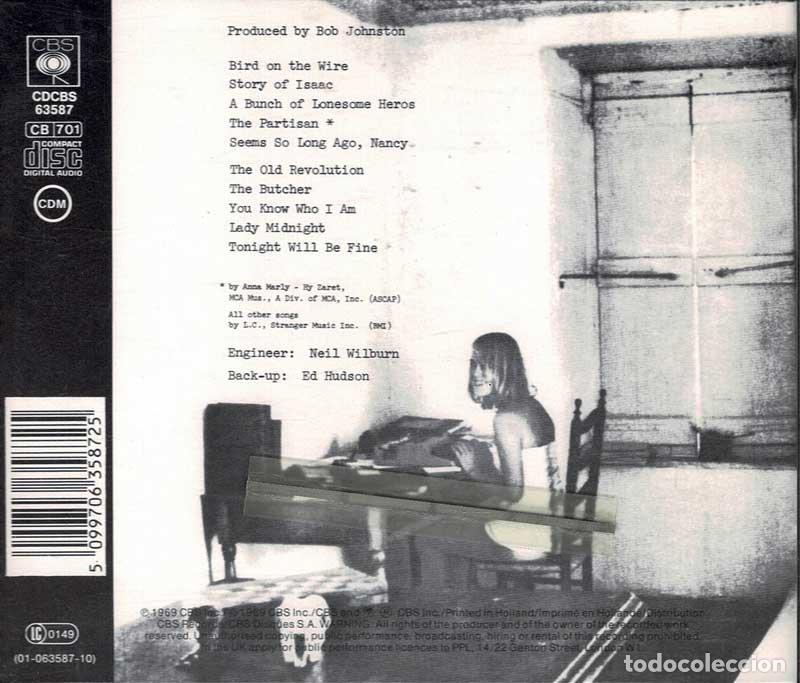 CDs de m&uacute;sica: Leonard Cohen - Songs From A Room. CD - Foto 2