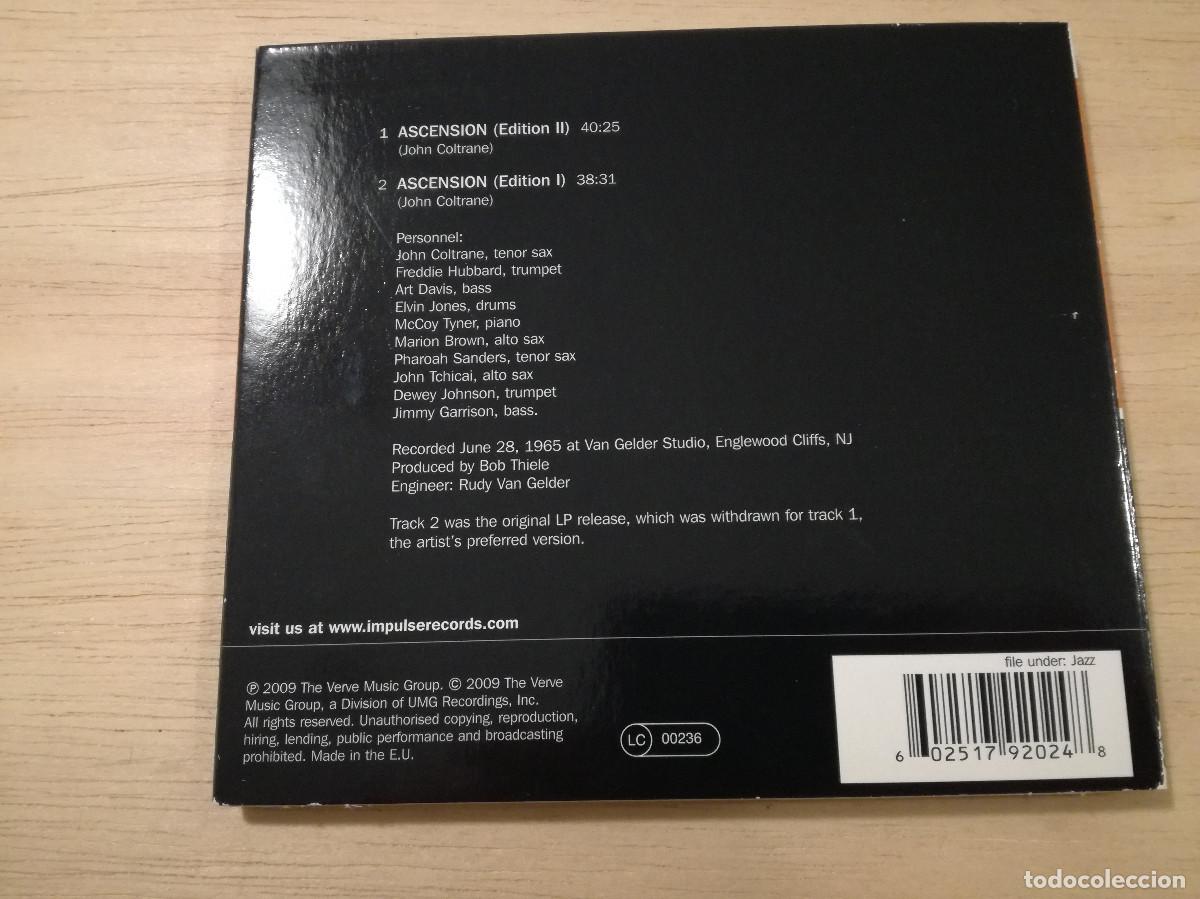 CDs de m&uacute;sica: JOHN COLTRANE - ASCENSION - DIGIPACK IMPULSE ! - PEDIDO MINIMO 7&euro; - Foto 4