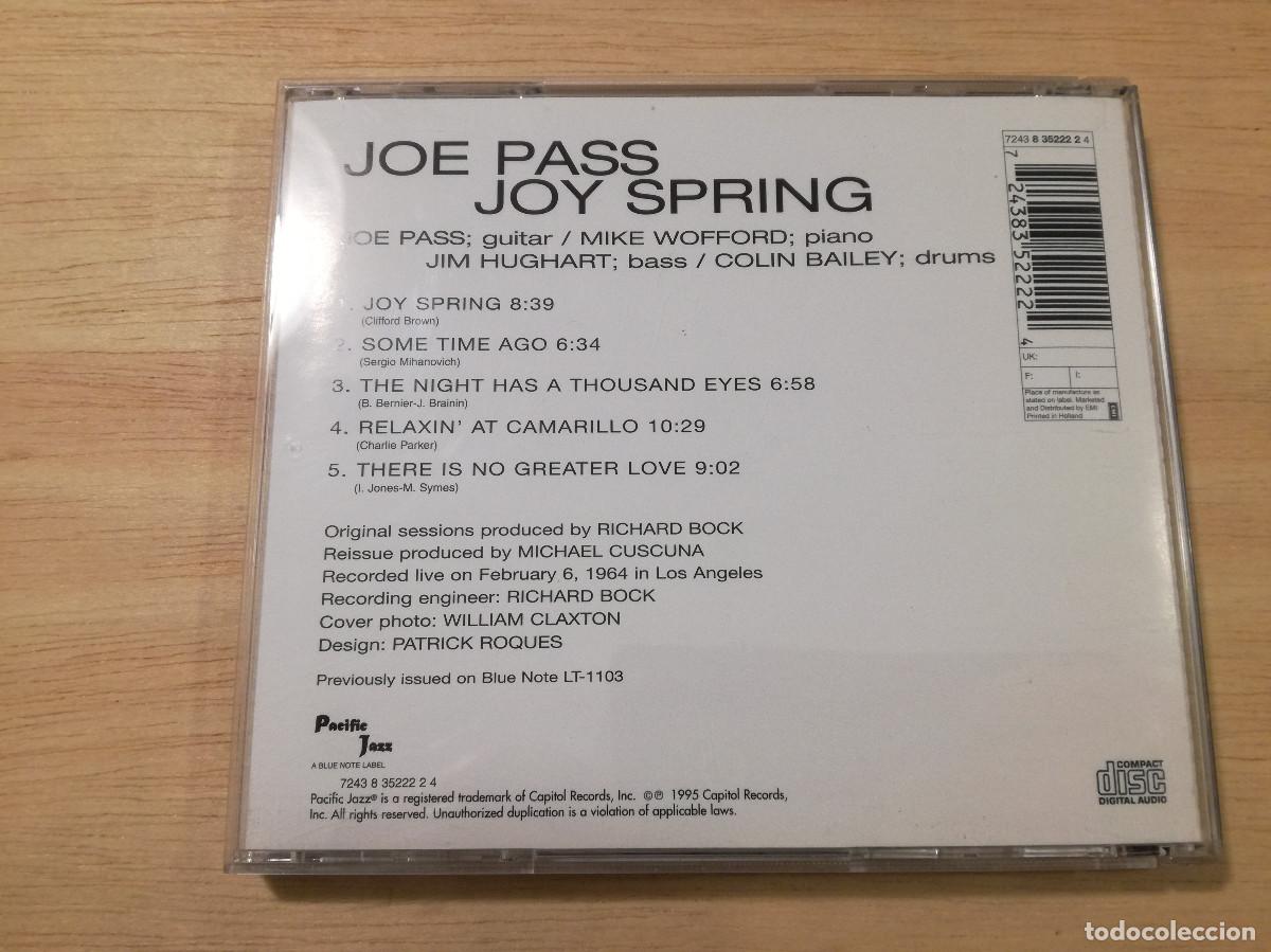 CDs de m&uacute;sica: JOE PASS - JOY SPRING - PACIFIC JAZZ - Foto 3
