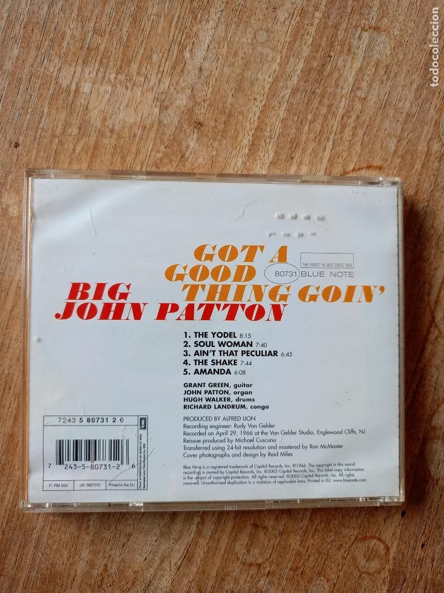 CDs de m&uacute;sica: BIG JOHN PATTON. GOT A GOOD THING GOIN - Foto 3