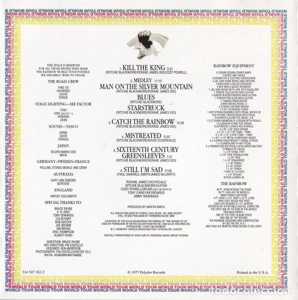 CDs de m&uacute;sica: Rainbow &lrm;&ndash; On Stage - CD - Foto 3