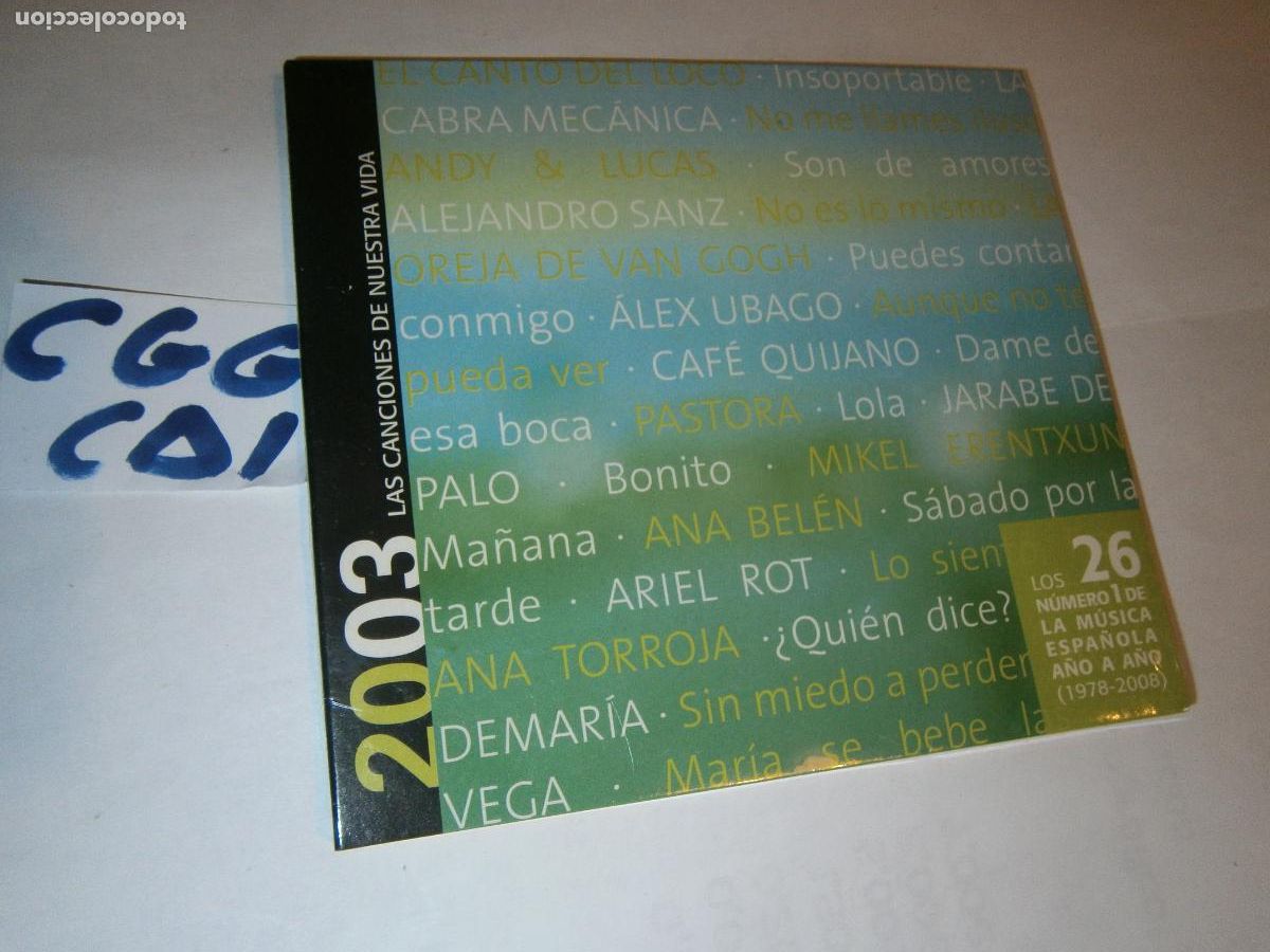 CDs de m&uacute;sica: ANTIGUO CD - LAS CANCIONES DE NUESTRA VIDA - 2003 - Foto 1