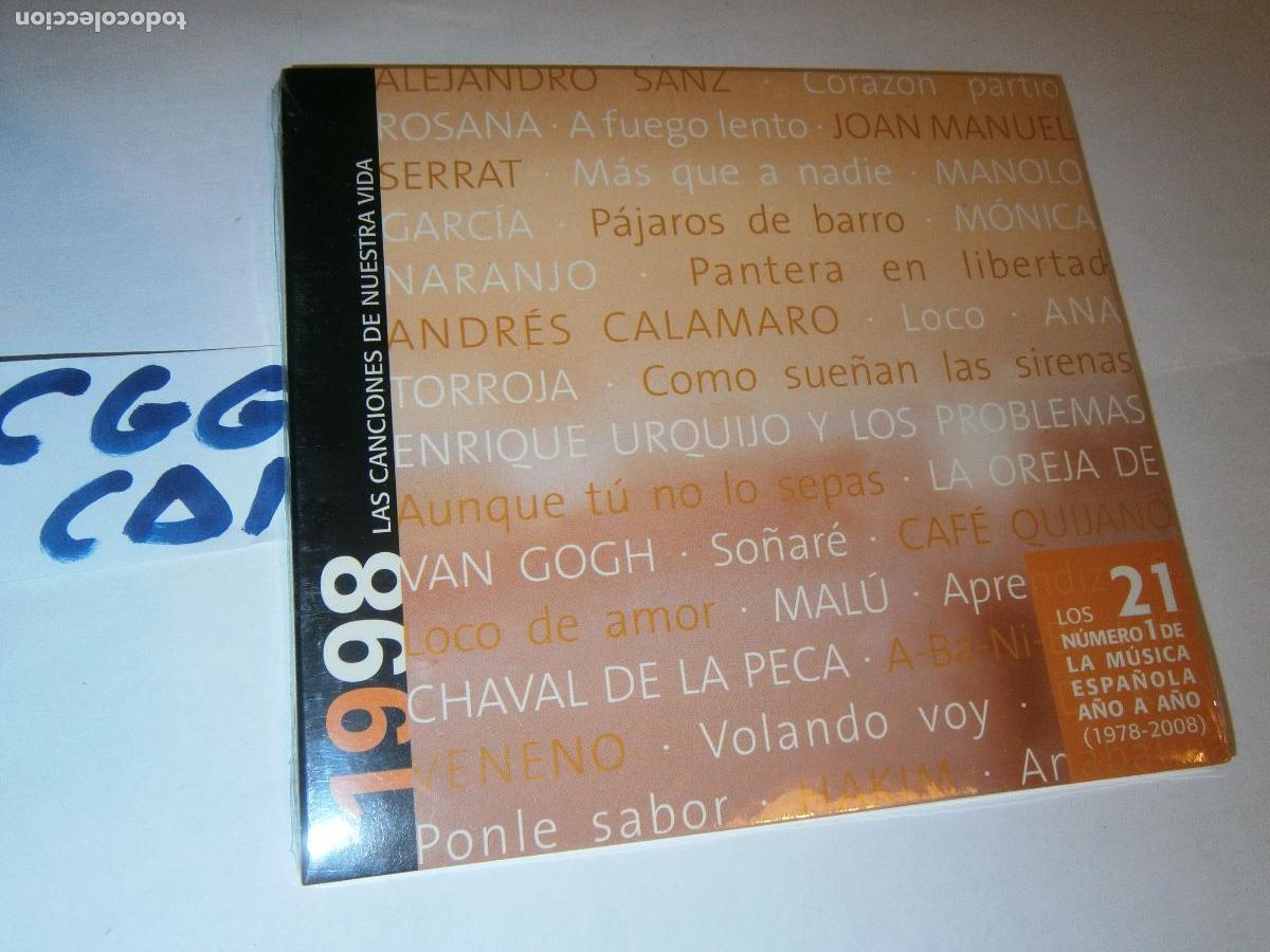 CDs de m&uacute;sica: ANTIGUO CD - LAS CANCIONES DE NUESTRA VIDA - 1998 - Foto 1