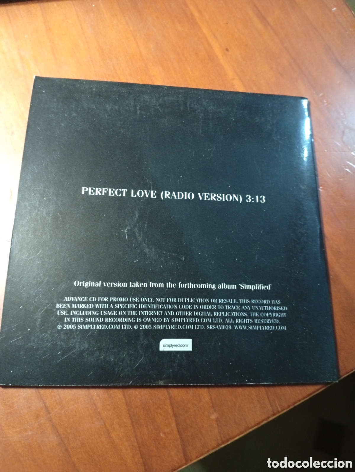 CDs de m&uacute;sica: CD SINGLE SIMPLY RED PERFECT LOVE - Foto 2