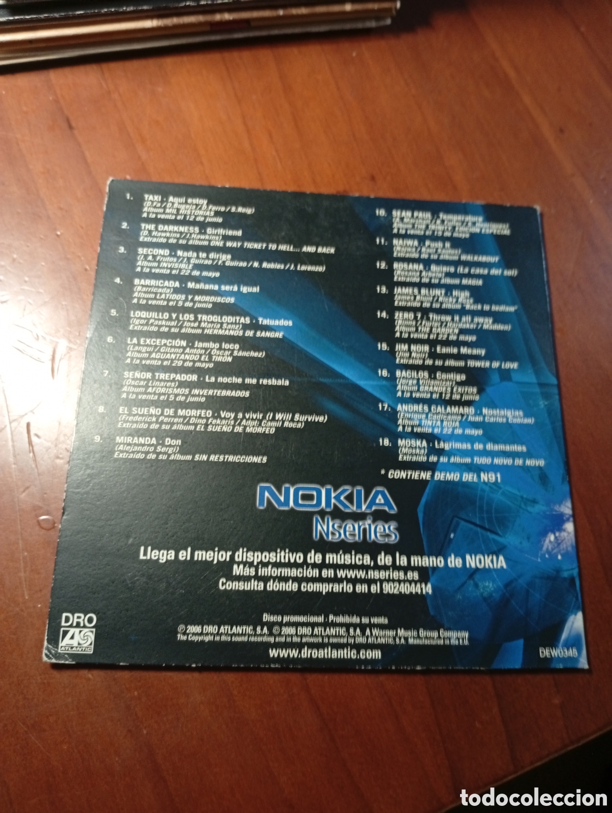 CDs de m&uacute;sica: CD SINGLE DRO ATLANTIC 9 2006 - Foto 2