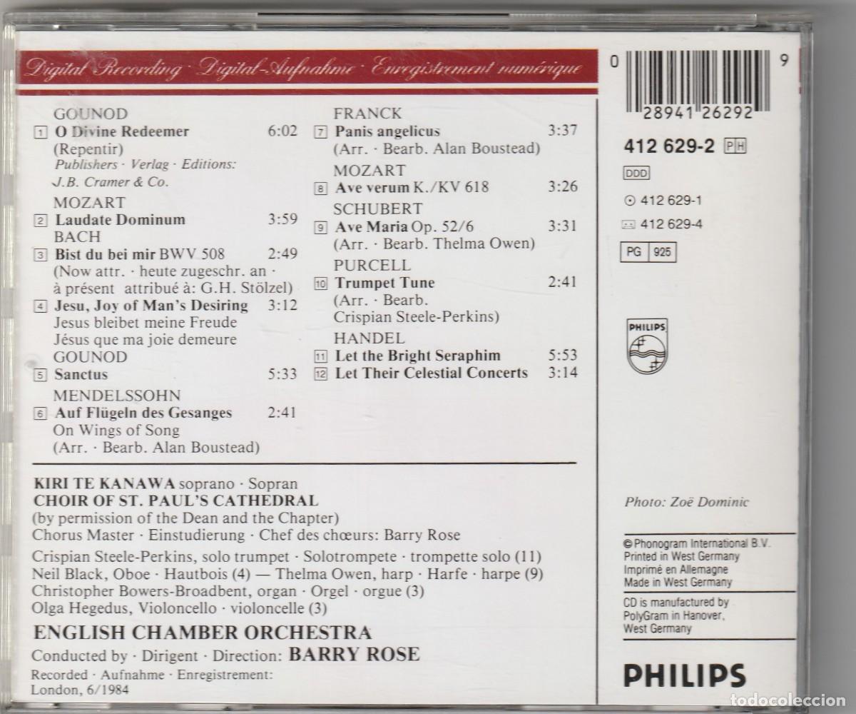 CDs de m&uacute;sica: KIRI TE KENAWA - AVE MARIA (CD PHILIPS) - Foto 2
