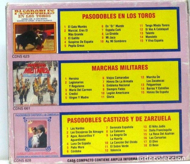 CDs de m&uacute;sica: PASODOBLES Y MARCHAS MILITARES - CD - Foto 2